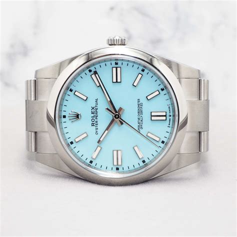 rolex op 41mm tiffany|Rolex tiffany blue day date.